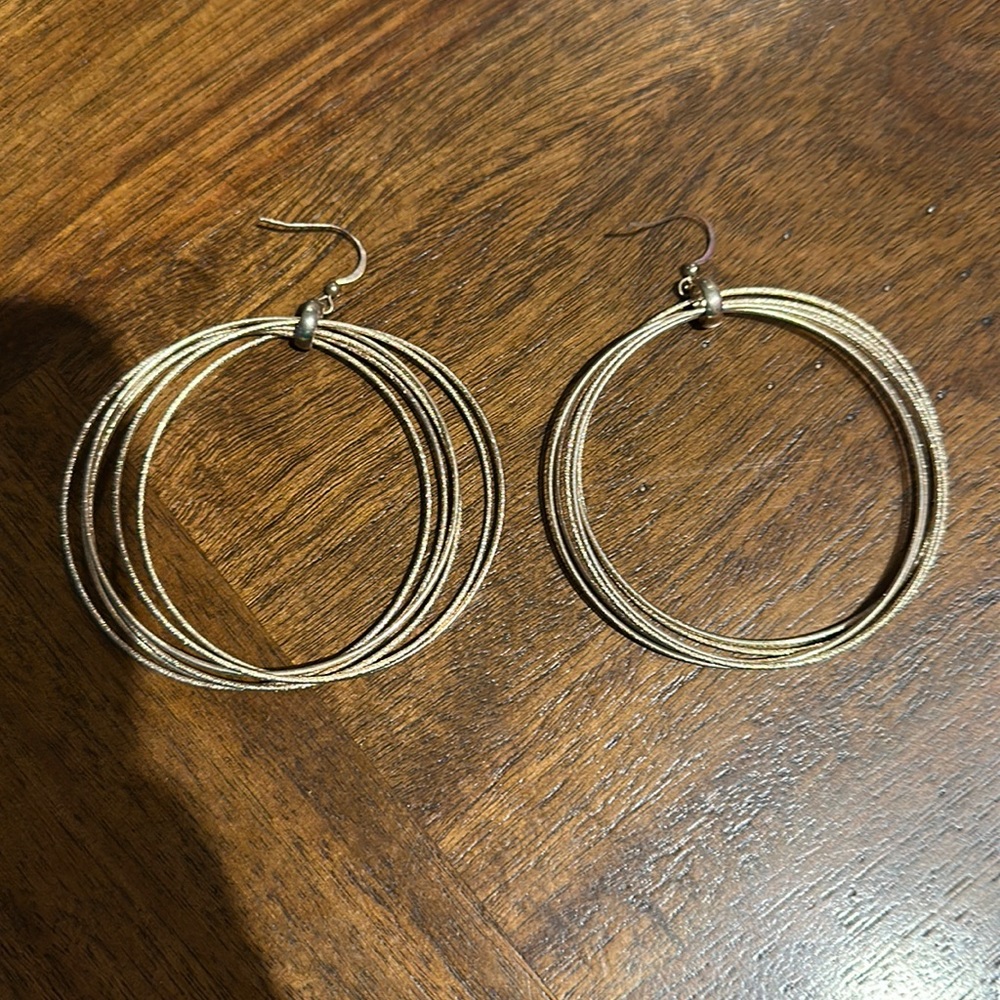 Gold Large Hoop earrings